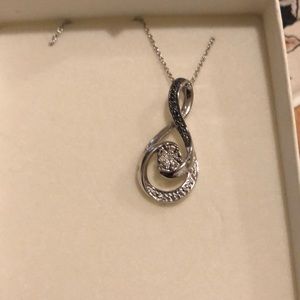 Black and white diamond cluster